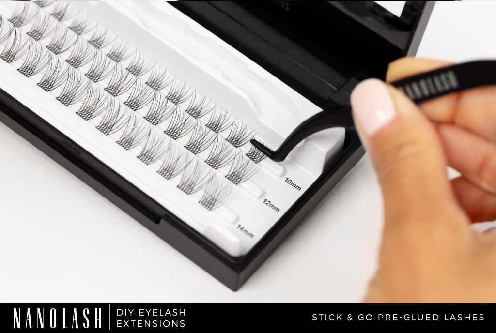 nanolash мигли на снопчета с лепило